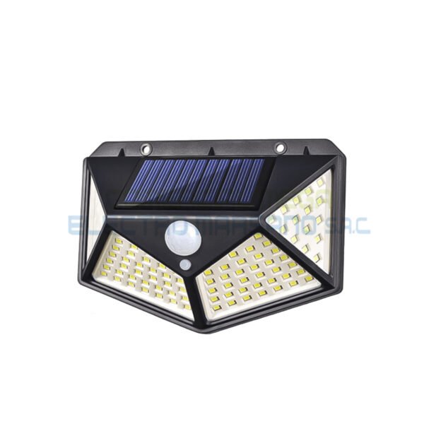 APLIQUE SOLAR 100W CON SENSOR NUVORA Aplique Solar 100W con Sensor