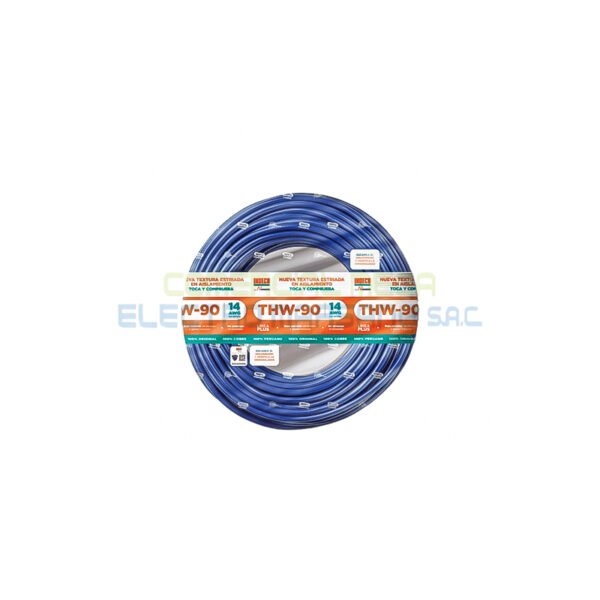 Cable THW 90 14 AWG +Plus Nuevo Estriado Cable THW 90 14 AWG +Plus Estriado