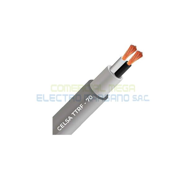 Cable Vulcanizado Ttrf-70 2x12 AWG