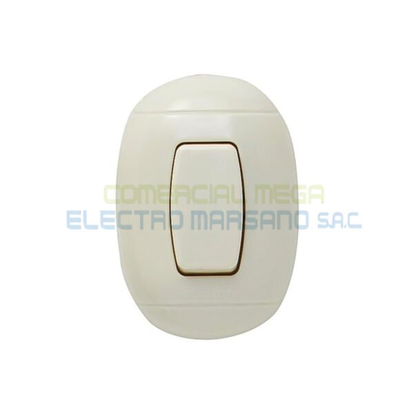 Interruptor simple, 10A-250V, 1 mód. OVAL Interruptor Simple OVAL Marfil