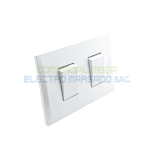 Interruptor Unipolar Doble Blanco