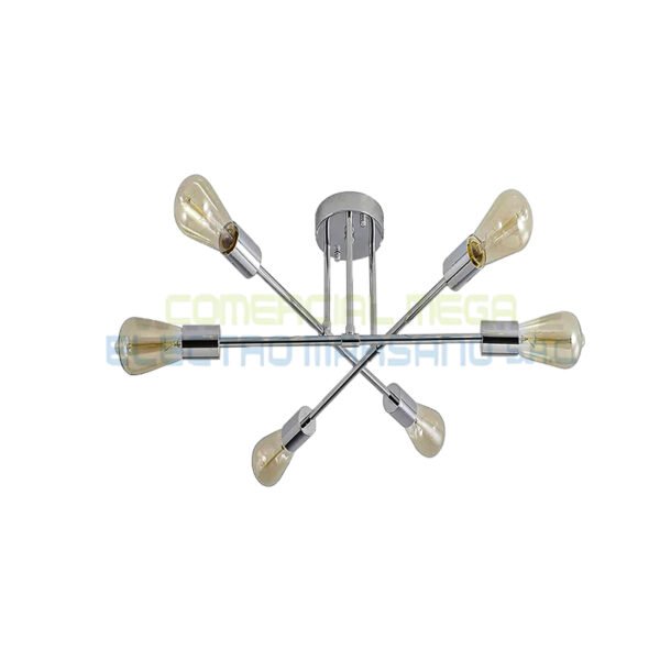 Lámpara Pegada 6 Luces Cromada