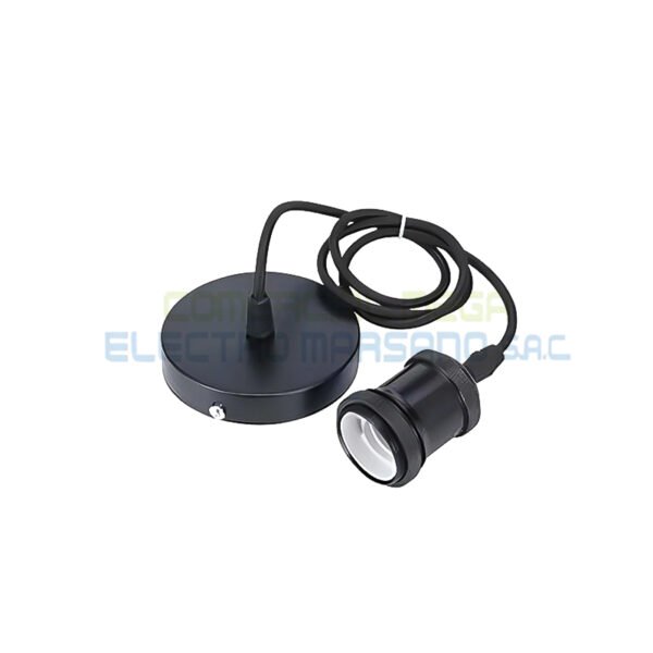 SOCKET COLGANTE VINTAGE NEGRO E-27 Socket Colgante Vintage E27