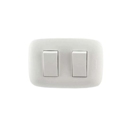 int dobe interruptor doble unipolar 10A, 250V domino